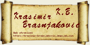 Krasimir Brašnjaković vizit kartica